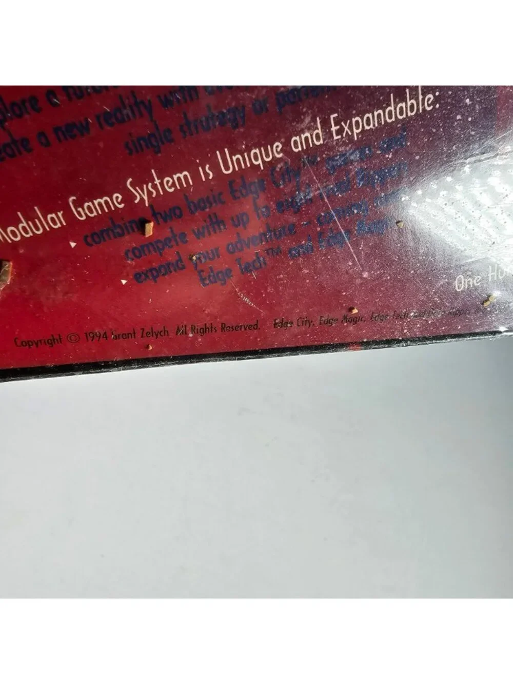 Edge City Board Game 1994 Vintage Cyberpunk Adventure Strategy SEALED